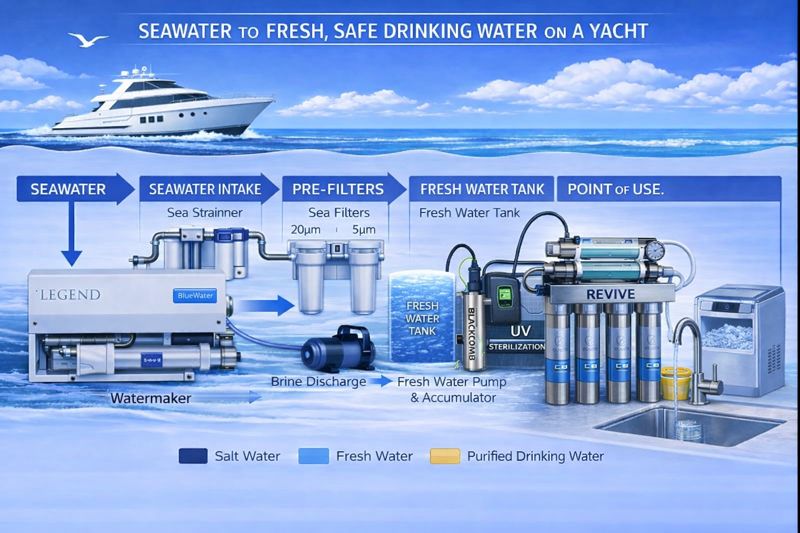 Onboard Fresh Water Systems diagram